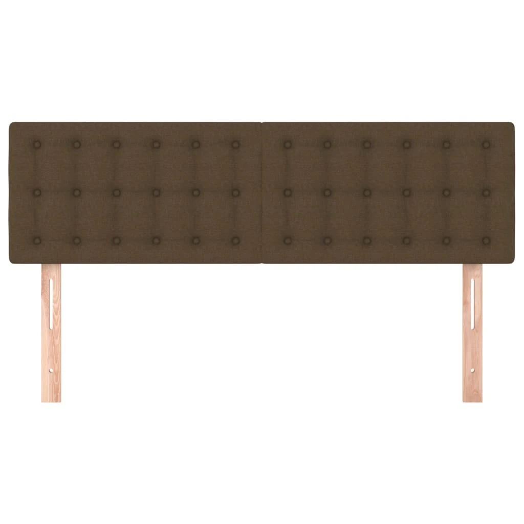 Galvūgaliai, 2vnt., tamsiai rudi, 72x5x78/88cm, audinys
