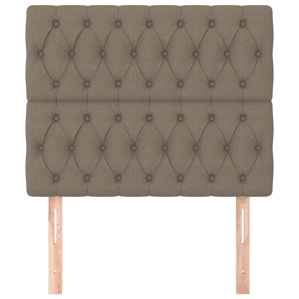 Galvūgaliai, 2vnt., taupe spalvos, 90x7x78/88cm, audinys