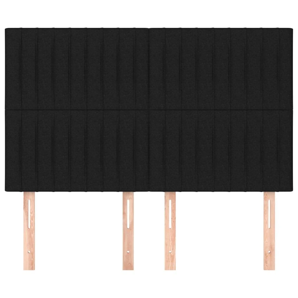 Galvūgaliai, 4vnt., juodos spalvos, 72x5x78/88cm, audinys