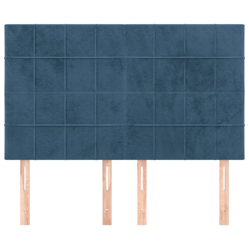 Galvūgaliai, 4vnt., tamsiai mėlyni, 72x5x78/88cm, aksomas