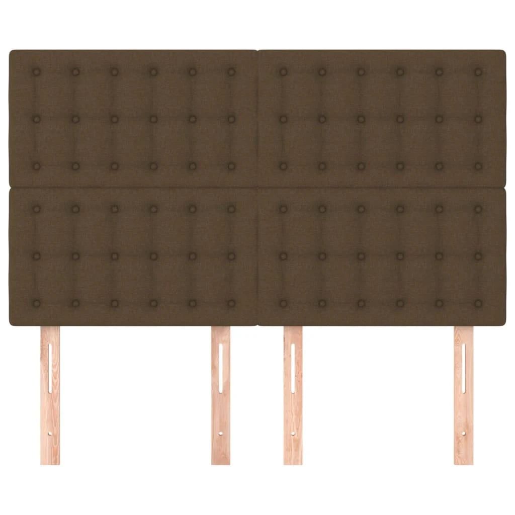 Galvūgaliai, 4vnt., tamsiai rudi, 72x5x78/88cm, audinys