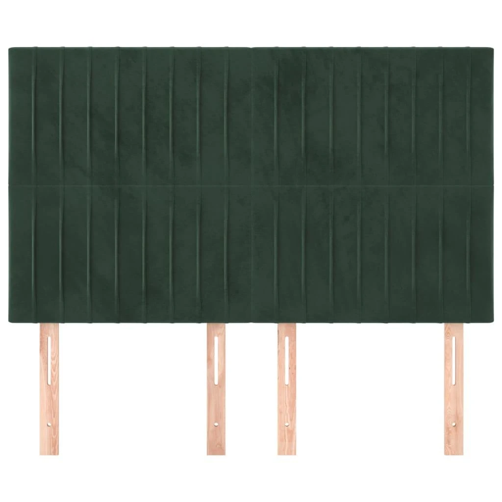 Galvūgaliai, 4vnt., tamsiai žali, 72x5x78/88cm, aksomas