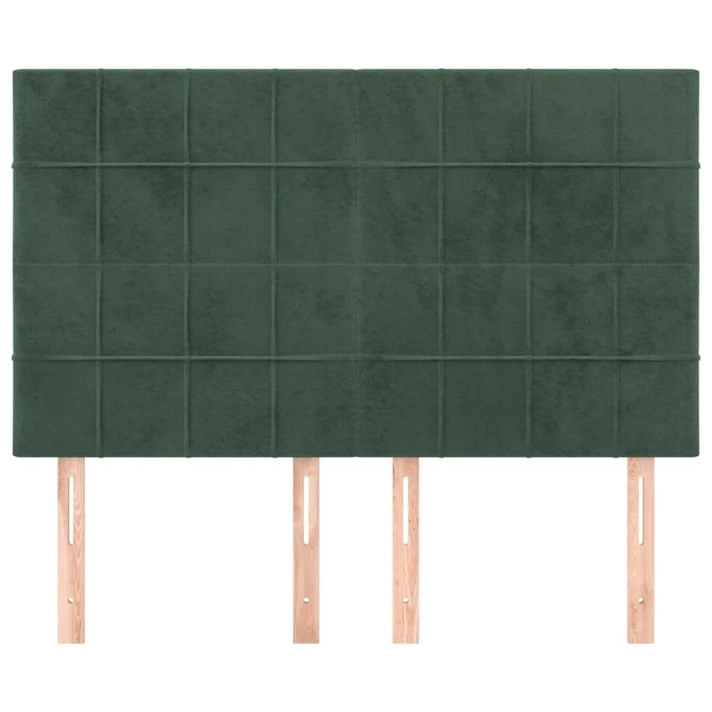 Galvūgaliai, 4vnt., tamsiai žali, 72x5x78/88cm, aksomas