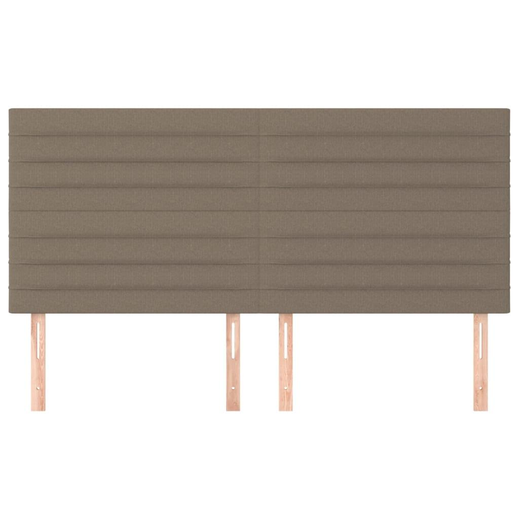 Galvūgaliai, 4vnt., taupe spalvos, 100x5x78/88cm, audinys