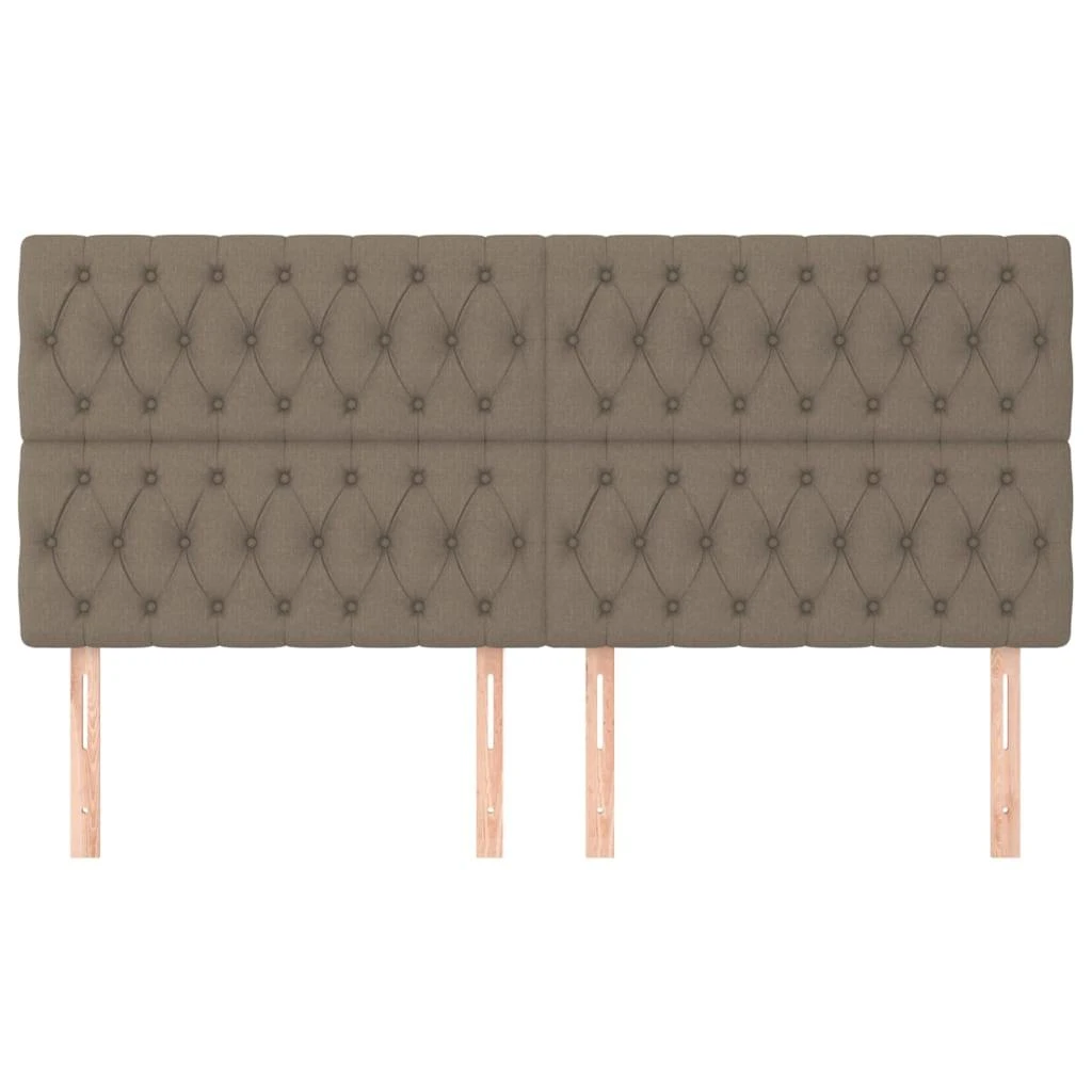 Galvūgaliai, 4vnt., taupe spalvos, 100x7x78/88cm, audinys