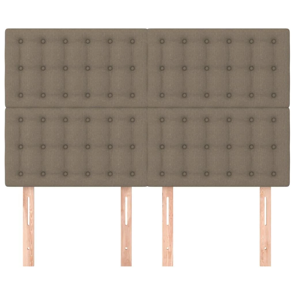 Galvūgaliai, 4vnt., taupe spalvos, 72x5x78/88cm, audinys