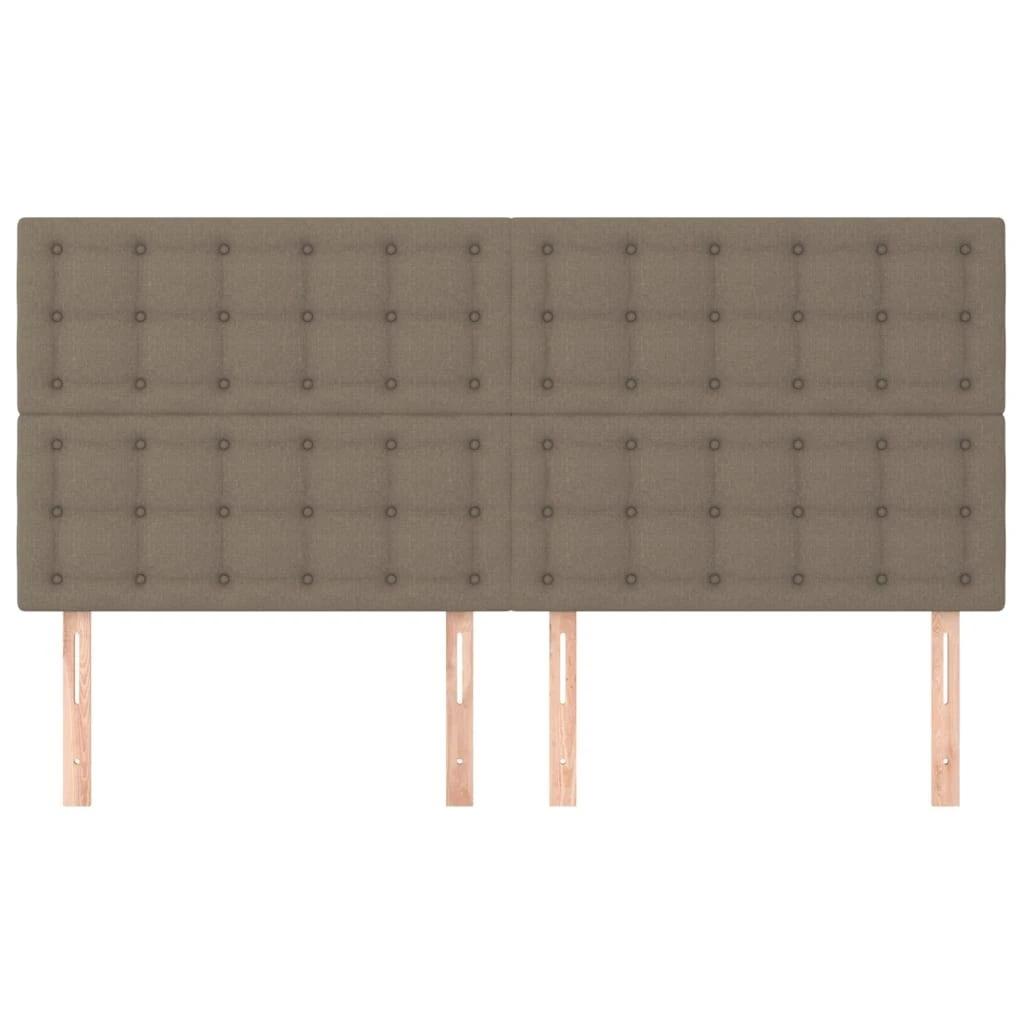 Galvūgaliai, 4vnt., taupe spalvos, 80x5x78/88cm, audinys