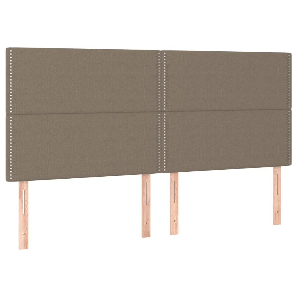 Galvūgaliai, 4vnt., taupe spalvos, 90x5x78/88cm, audinys