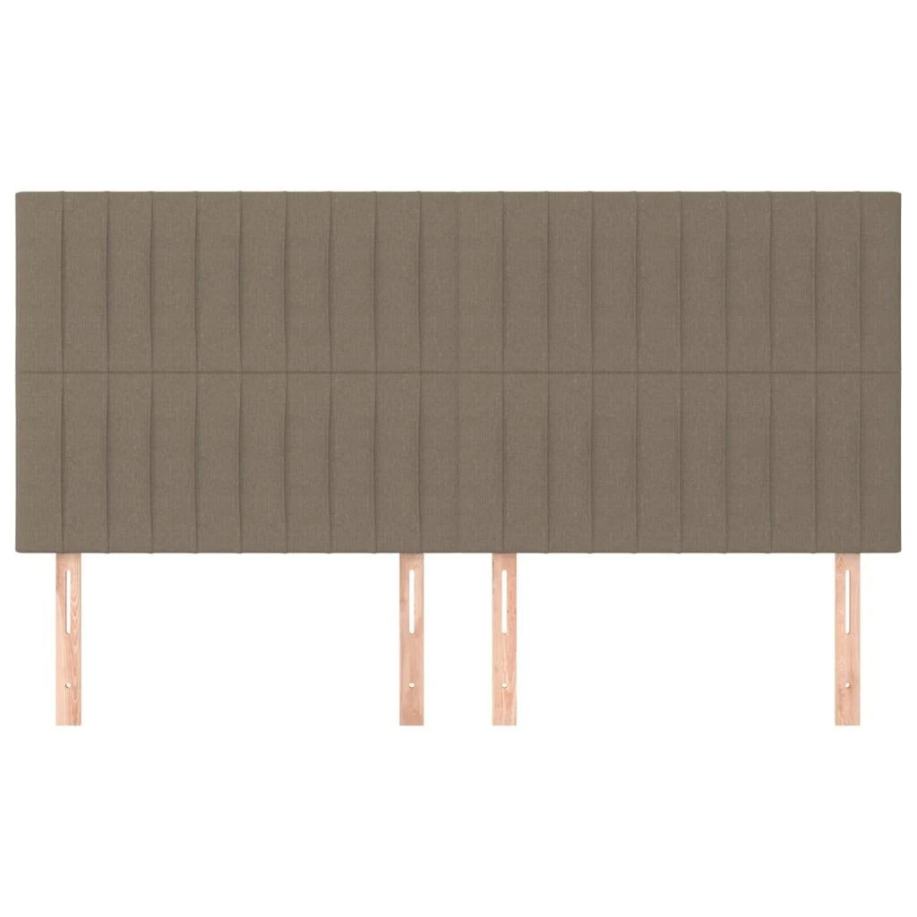 Galvūgaliai, 4vnt., taupe spalvos, 90x5x78/88cm, audinys