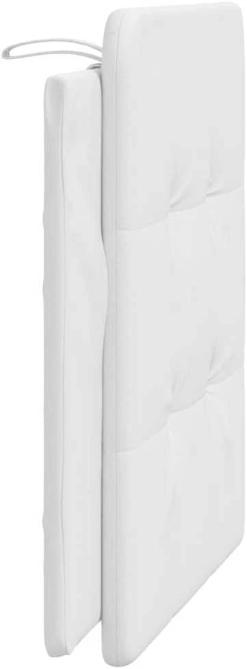 Galvūgalio pagalvėlė, baltos spalvos, 100 cm, dirbtinė oda
