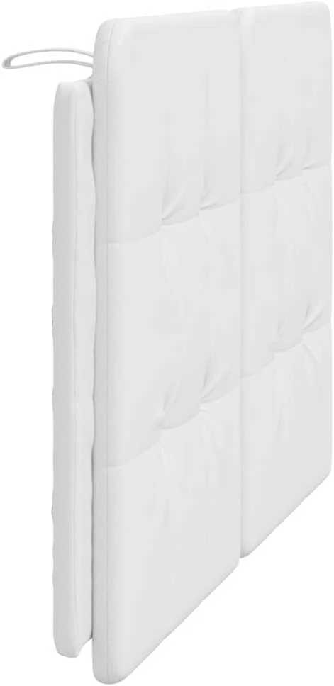 Galvūgalio pagalvėlė, baltos spalvos, 120cm, dirbtinė oda