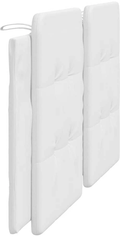 Galvūgalio pagalvėlė, baltos spalvos, 180cm, dirbtinė oda