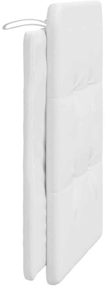 Galvūgalio pagalvėlė, baltos spalvos, 90 cm, dirbtinė oda