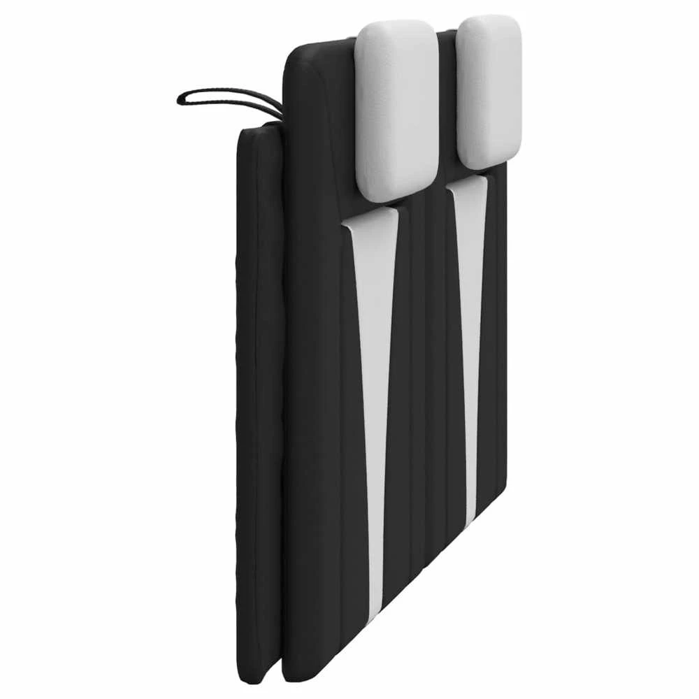 Galvūgalio pagalvėlė, Viana, juoda ir balta, 140cm, dirbtinė oda