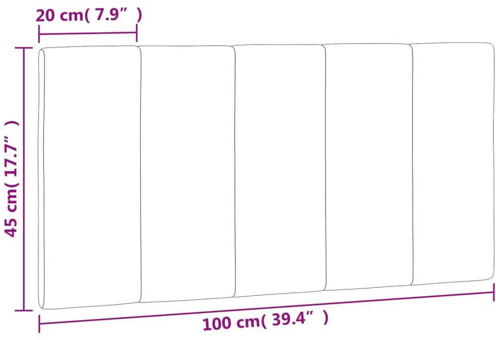 Galvūgalio pagalvėlė, juodos spalvos, 100cm, aksomas