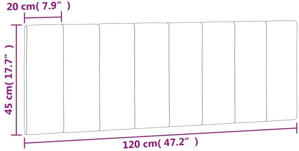 Galvūgalio pagalvėlė, juodos spalvos, 120cm, aksomas