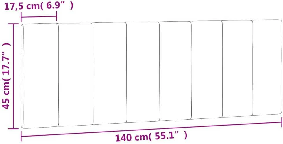Galvūgalio pagalvėlė, juodos spalvos, 140cm, aksomas