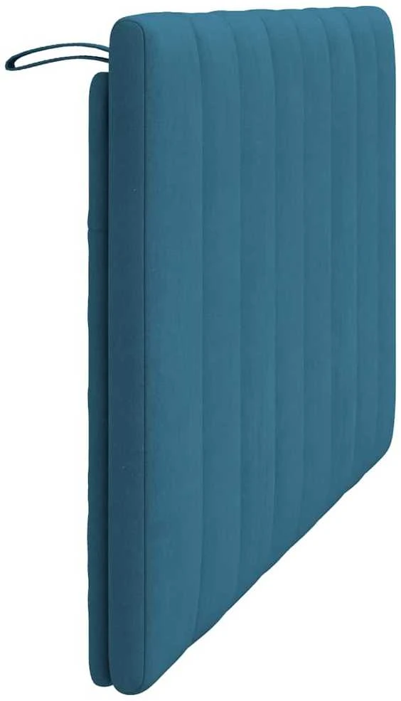 Galvūgalio pagalvėlė, mėlynos spalvos, 120cm, aksomas