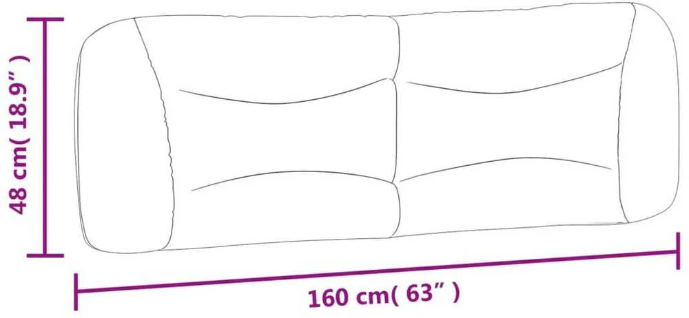 Galvūgalio pagalvėlė, mėlynos spalvos, 160cm, audinys