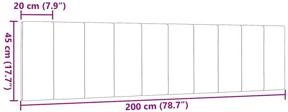Galvūgalio pagalvėlė, mėlynos spalvos, 200cm, audinys