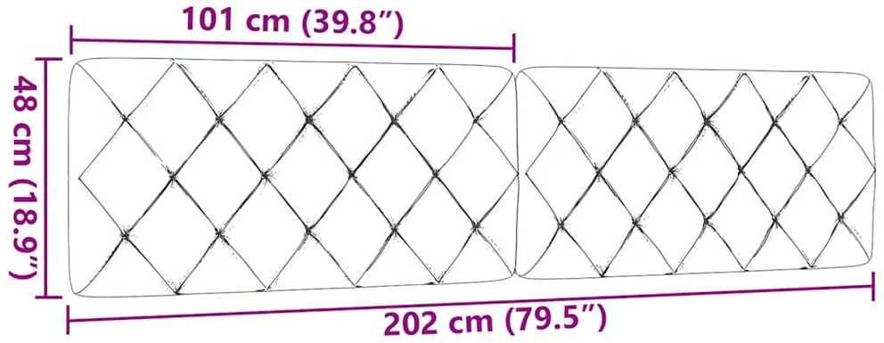Galvūgalio pagalvėlė, mėlynos spalvos, 200cm, audinys