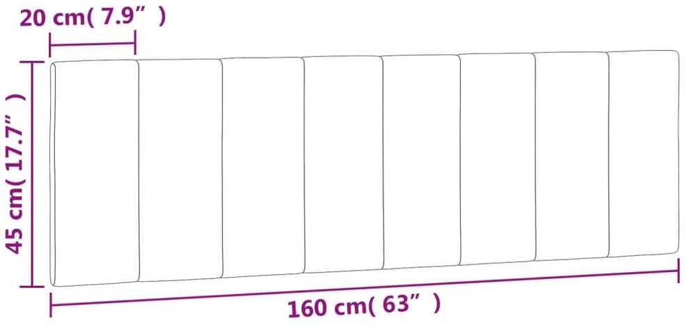 Galvūgalio pagalvėlė, rožinės spalvos, 160cm, aksomas