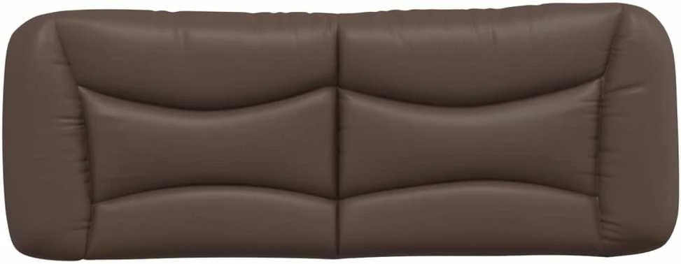 Galvūgalio pagalvėlė, rudos spalvos, 120cm, dirbtinė oda