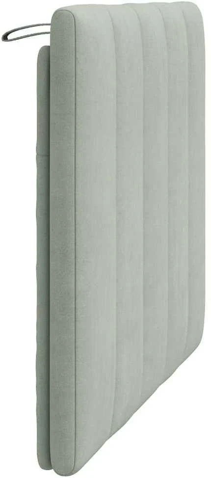 Galvūgalio pagalvėlė, šviesiai pilkos spalvos, 100cm, aksomas
