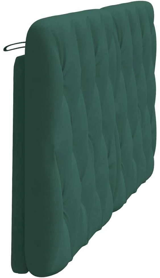 Galvūgalio pagalvėlė, tamsiai žalios spalvos, 160cm, aksomas