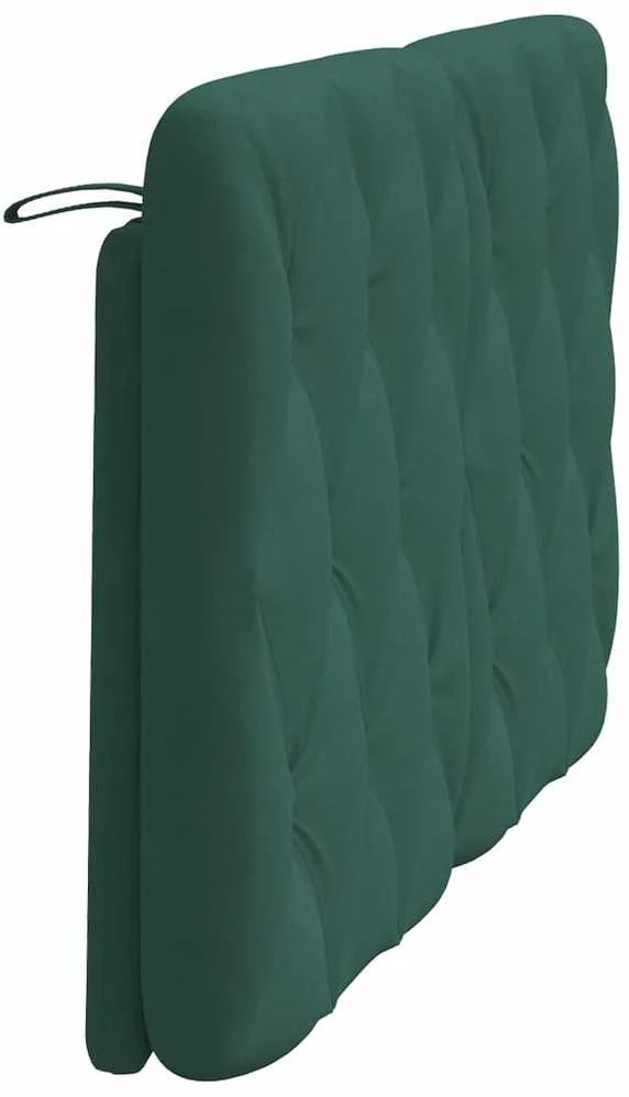 Galvūgalio pagalvėlė, tamsiai žalios spalvos, 120cm, aksomas