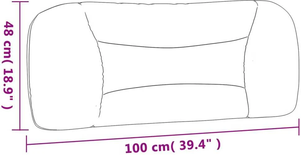 Galvūgalio pagalvėlė, taupe spalvos, 100 cm, audinys
