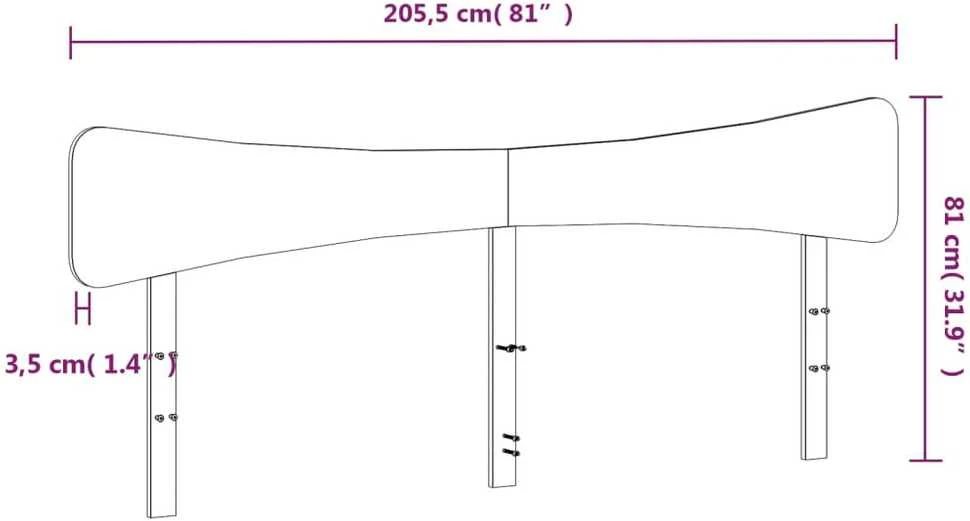 Galvūgalis, 200cm, pušies medienos masyvas