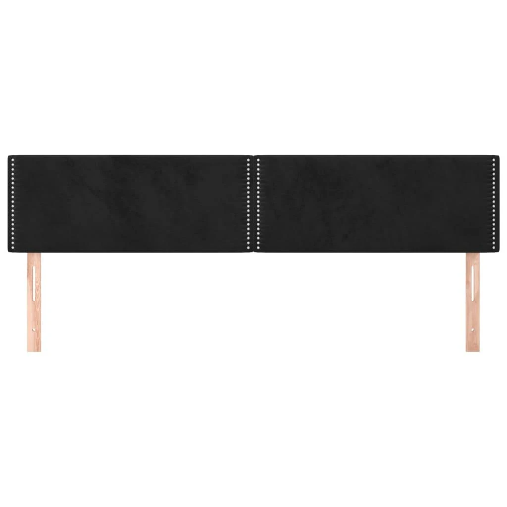 Galvūgalis, 2vnt., juodos spalvos, 100x5x78/88cm, aksomas
