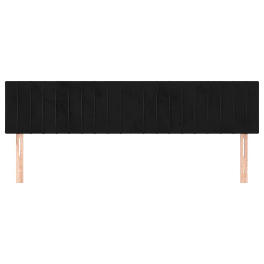 Galvūgalis, 2vnt., juodos spalvos, 100x5x78/88cm, aksomas