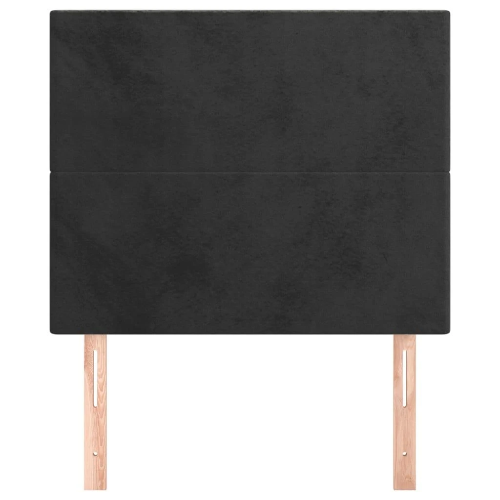 Galvūgalis, 2vnt., juodos spalvos, 100x5x78/88cm, aksomas