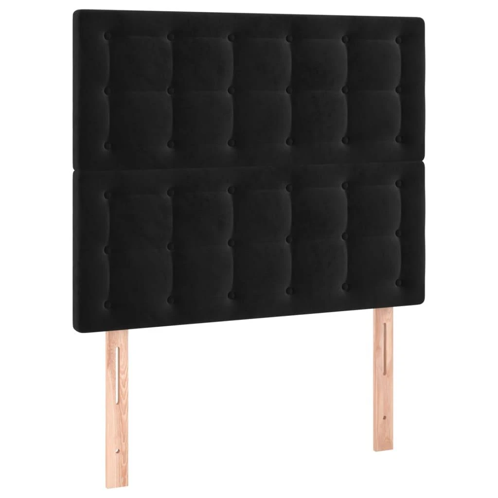 Galvūgalis, 2vnt., juodos spalvos, 100x5x78/88cm, aksomas