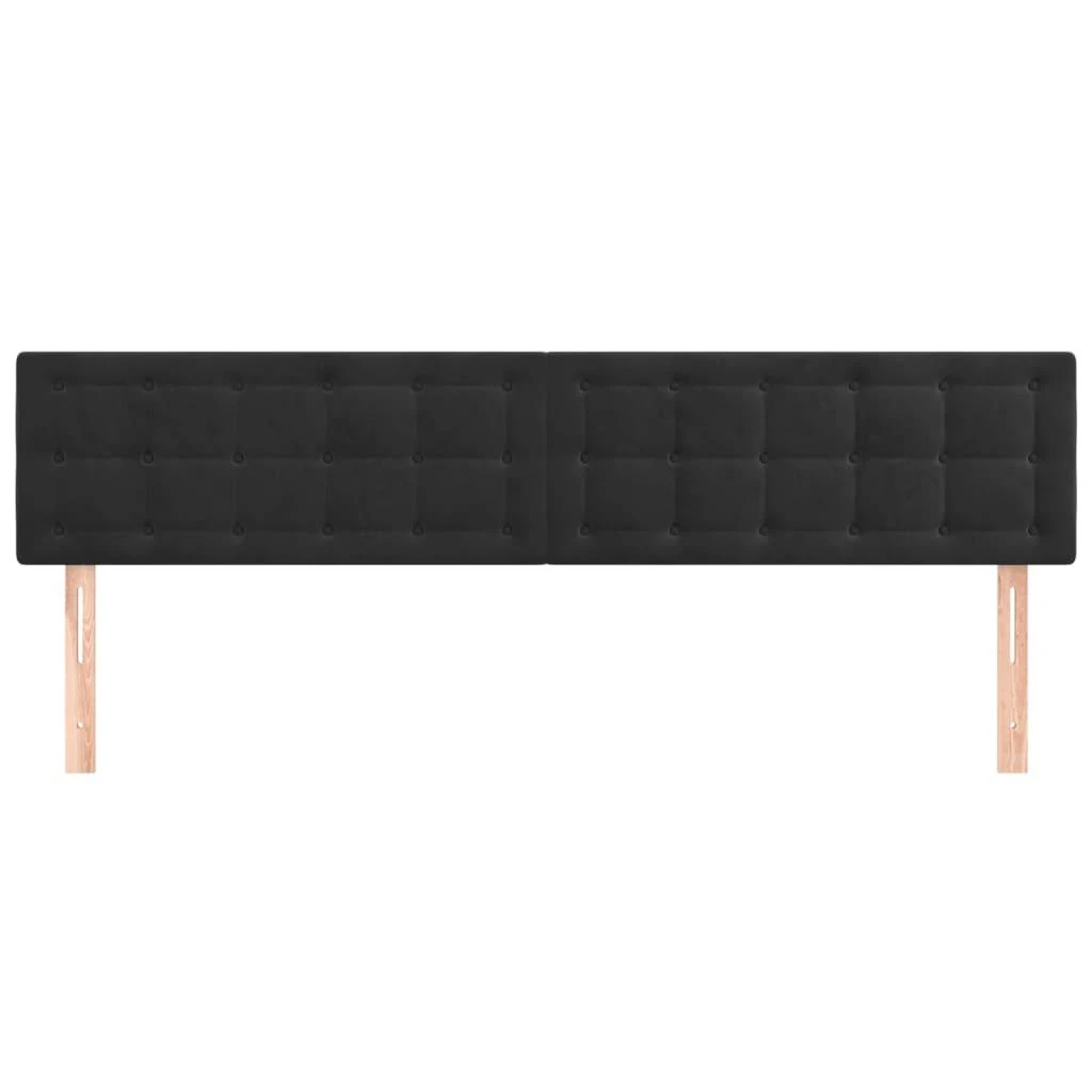 Galvūgalis, 2vnt., juodos spalvos, 80x5x78/88cm, aksomas