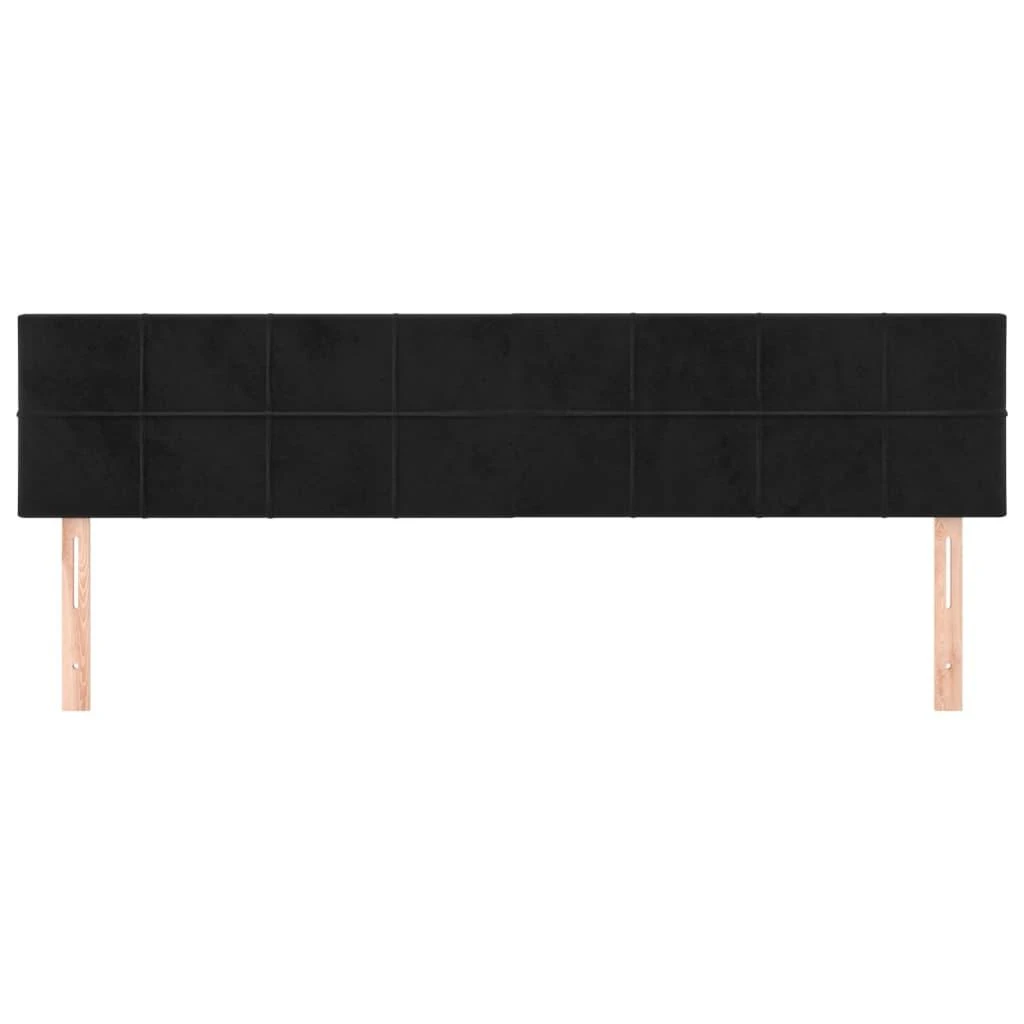 Galvūgalis, 2vnt., juodos spalvos, 80x5x78/88cm, aksomas