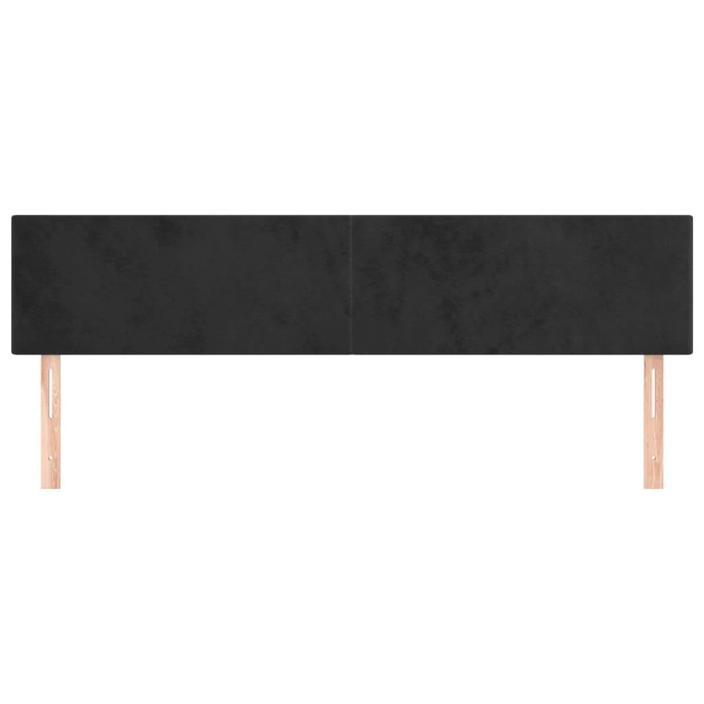 Galvūgalis, 2vnt. juodos spalvos, 90x5x78/88cm, aksomas