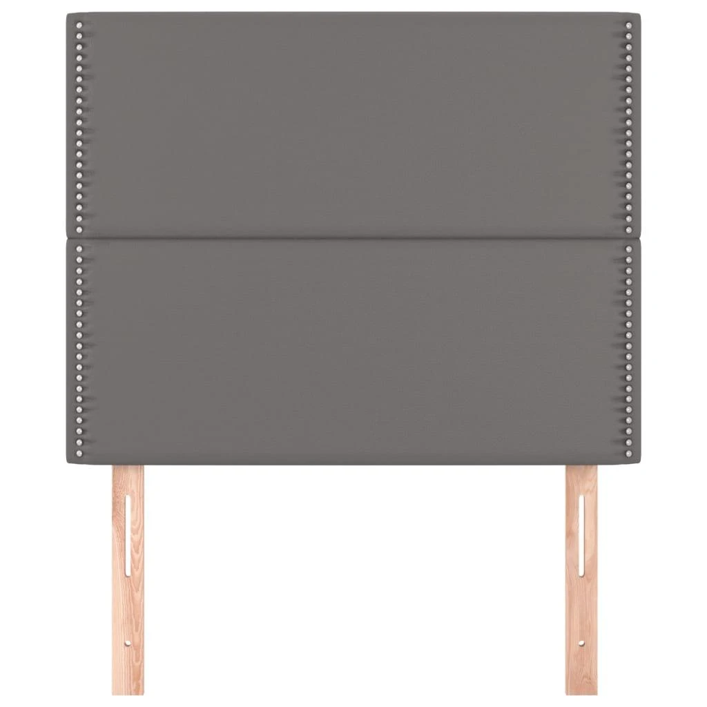 Galvūgalis, 2vnt., pilkos spalvos, 100x5x78/88 cm, dirbtinė oda