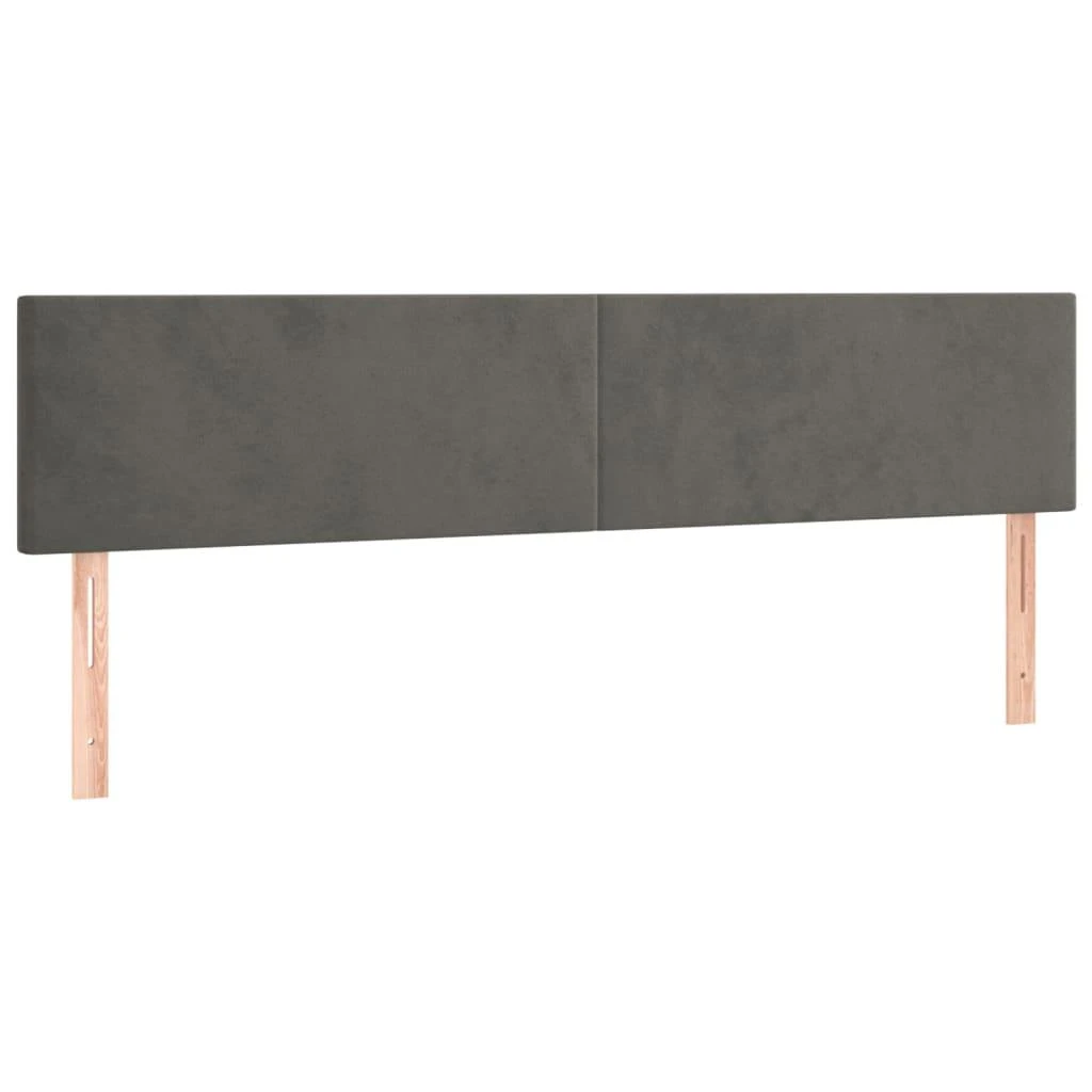 Galvūgalis, 2vnt.,tamsiai pilkos spalvos,100x5x78/88cm, aksomas