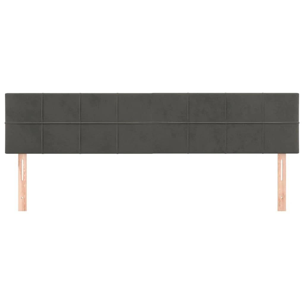 Galvūgalis, 2vnt.,tamsiai pilkos spalvos,100x5x78/88cm, aksomas