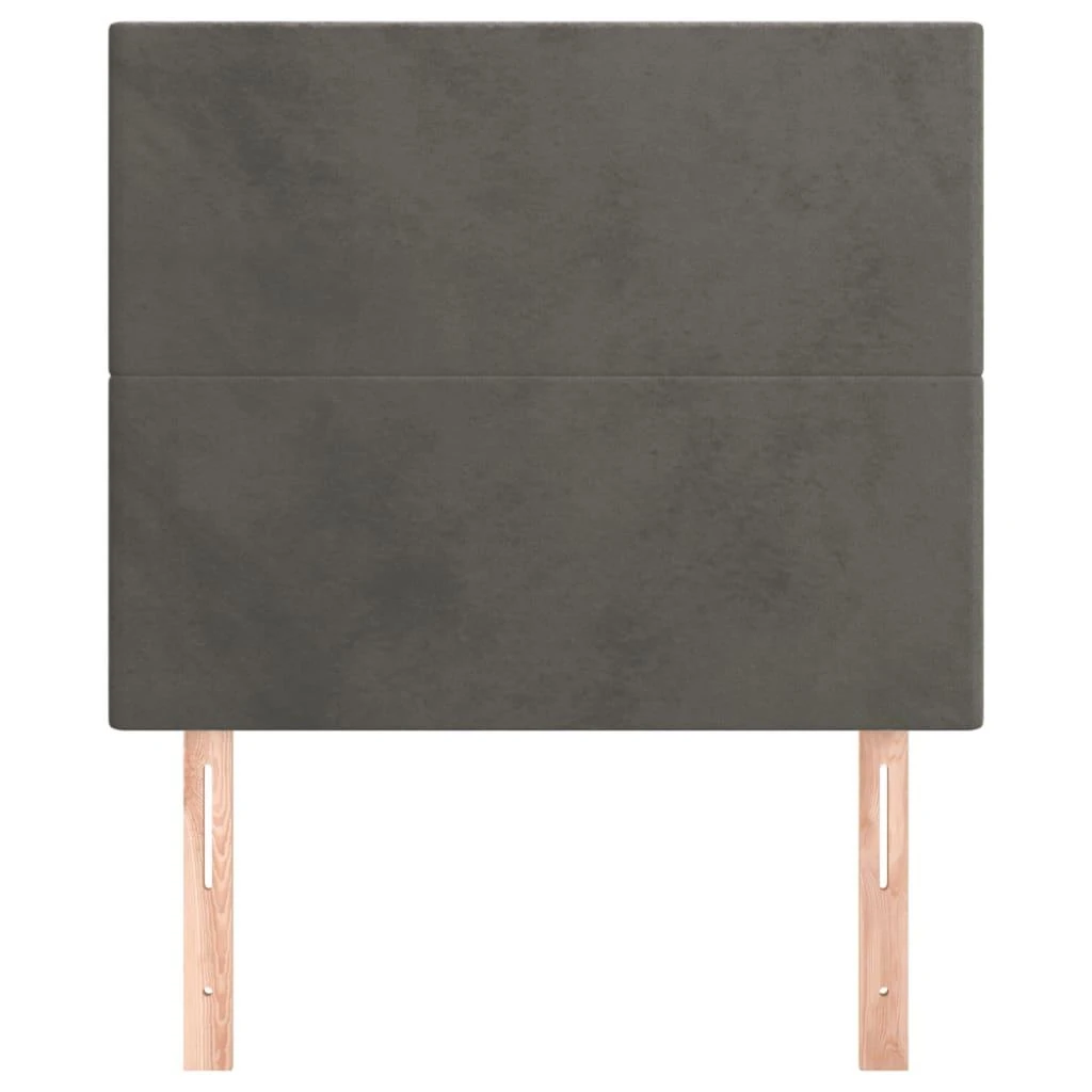 Galvūgalis, 2vnt.,tamsiai pilkos spalvos,90x5x78/88cm, aksomas