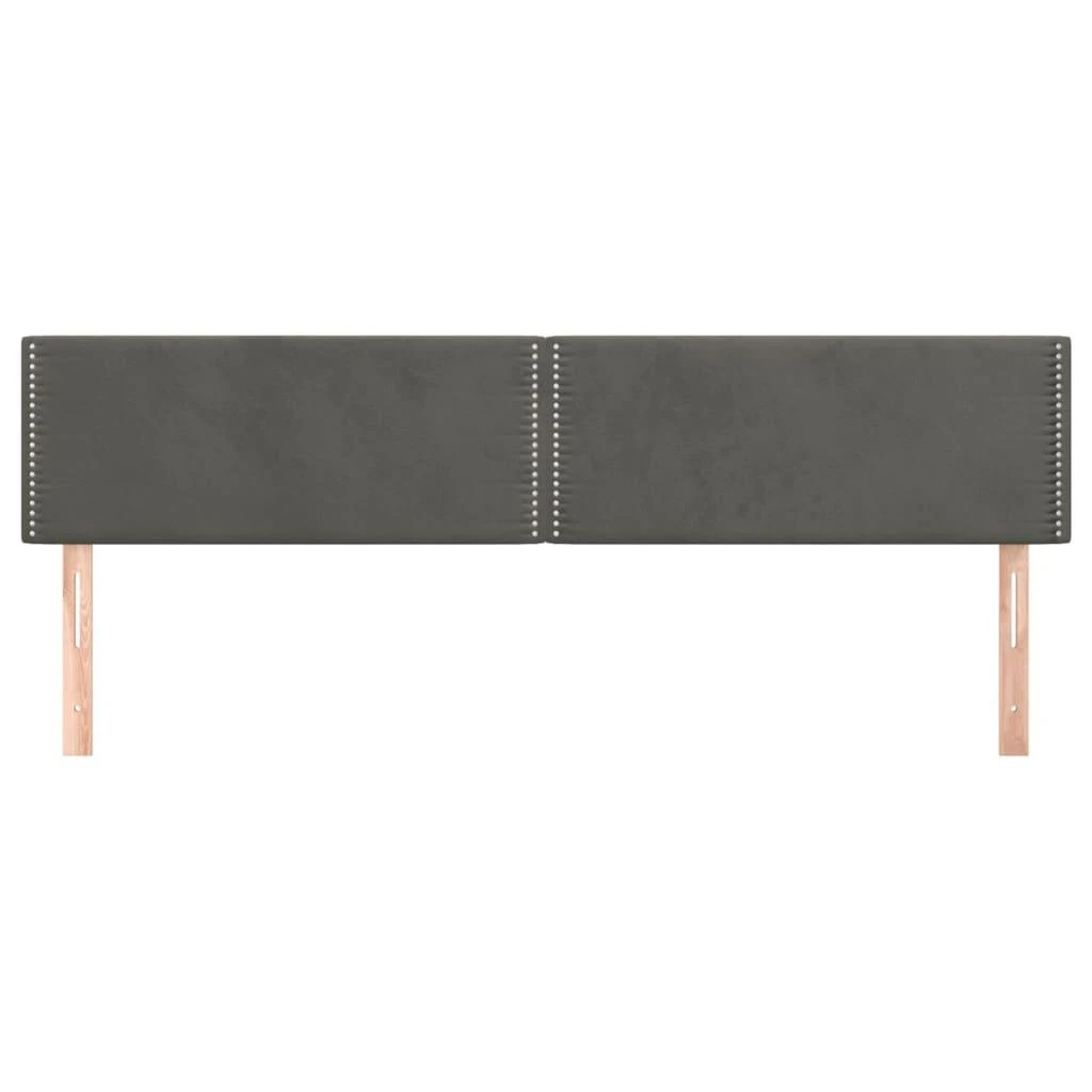 Galvūgalis, 2vnt.,tamsiai pilkos spalvos,90x5x78/88cm, aksomas