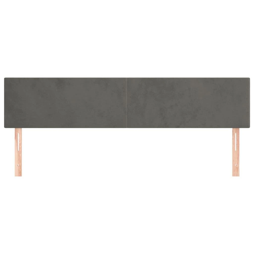 Galvūgalis, 2vnt.,tamsiai pilkos spalvos,90x5x78/88cm, aksomas