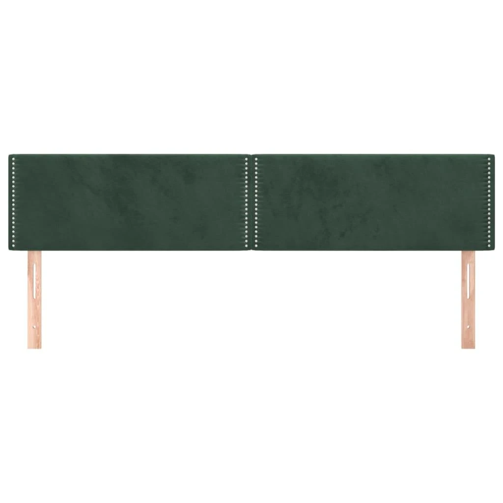 Galvūgalis, 2vnt.,tamsiai žalios spalvos,100x5x78/88cm, aksomas