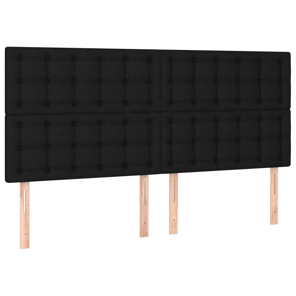 Galvūgalis, 4vnt., juodos spalvos, 100x5x78/88cm, audinys
