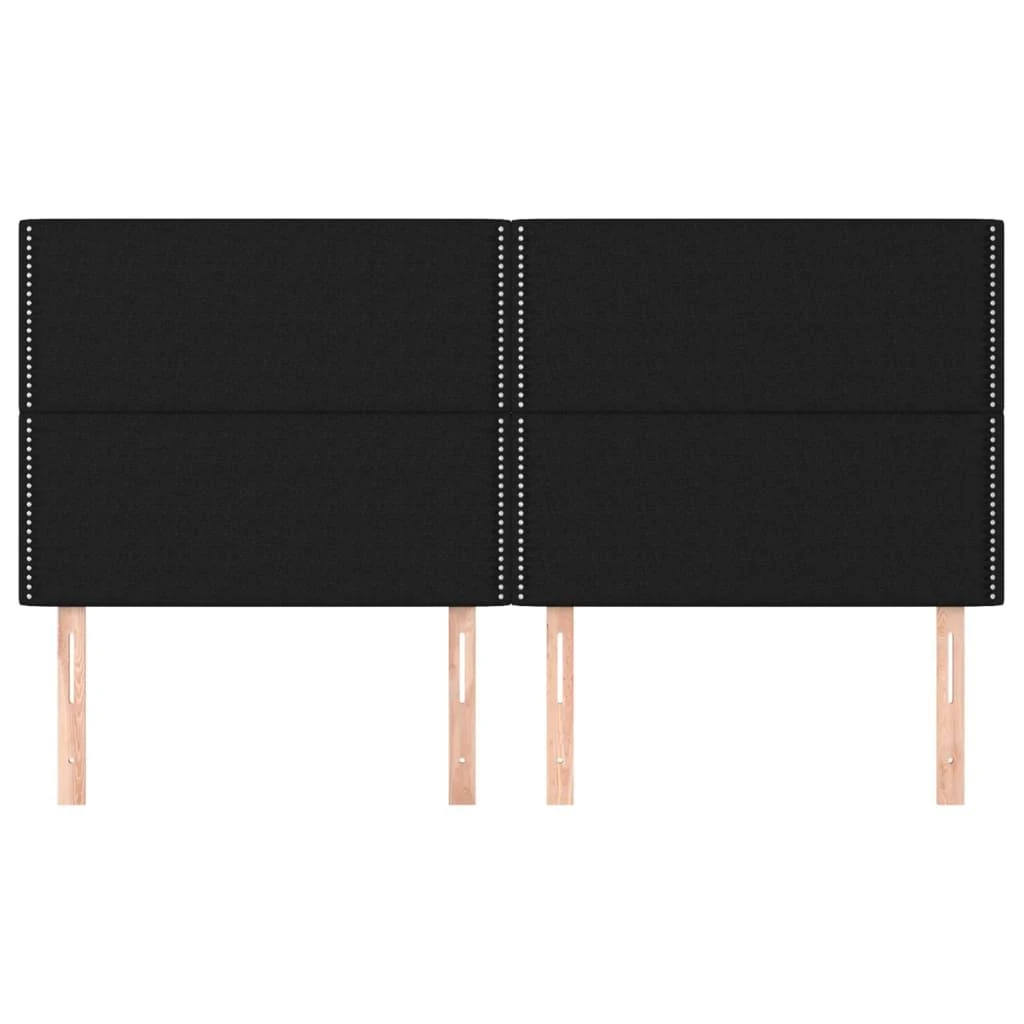 Galvūgalis, 4vnt., juodos spalvos, 80x5x78/88cm, audinys