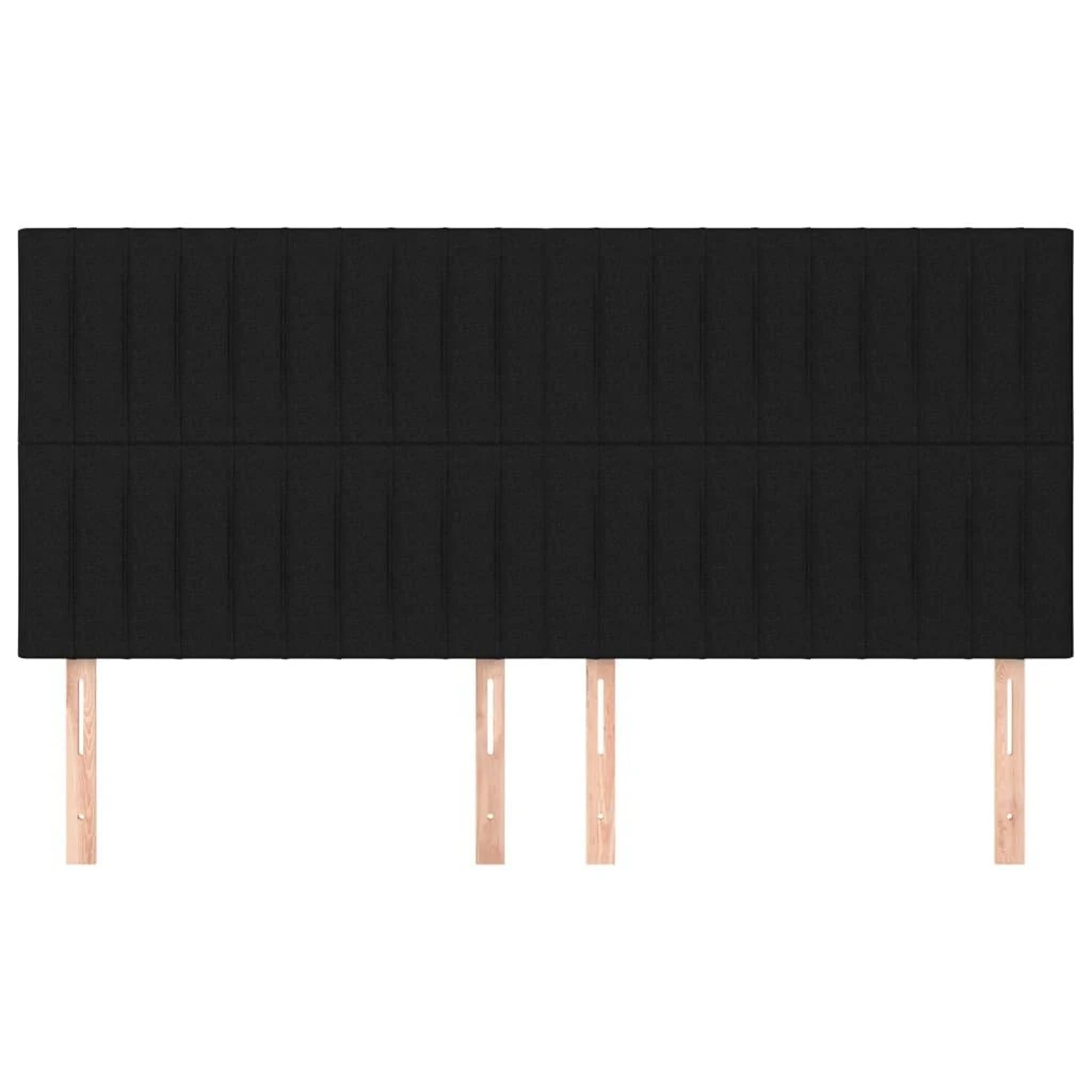 Galvūgalis, 4vnt., juodos spalvos, 80x5x78/88cm, audinys