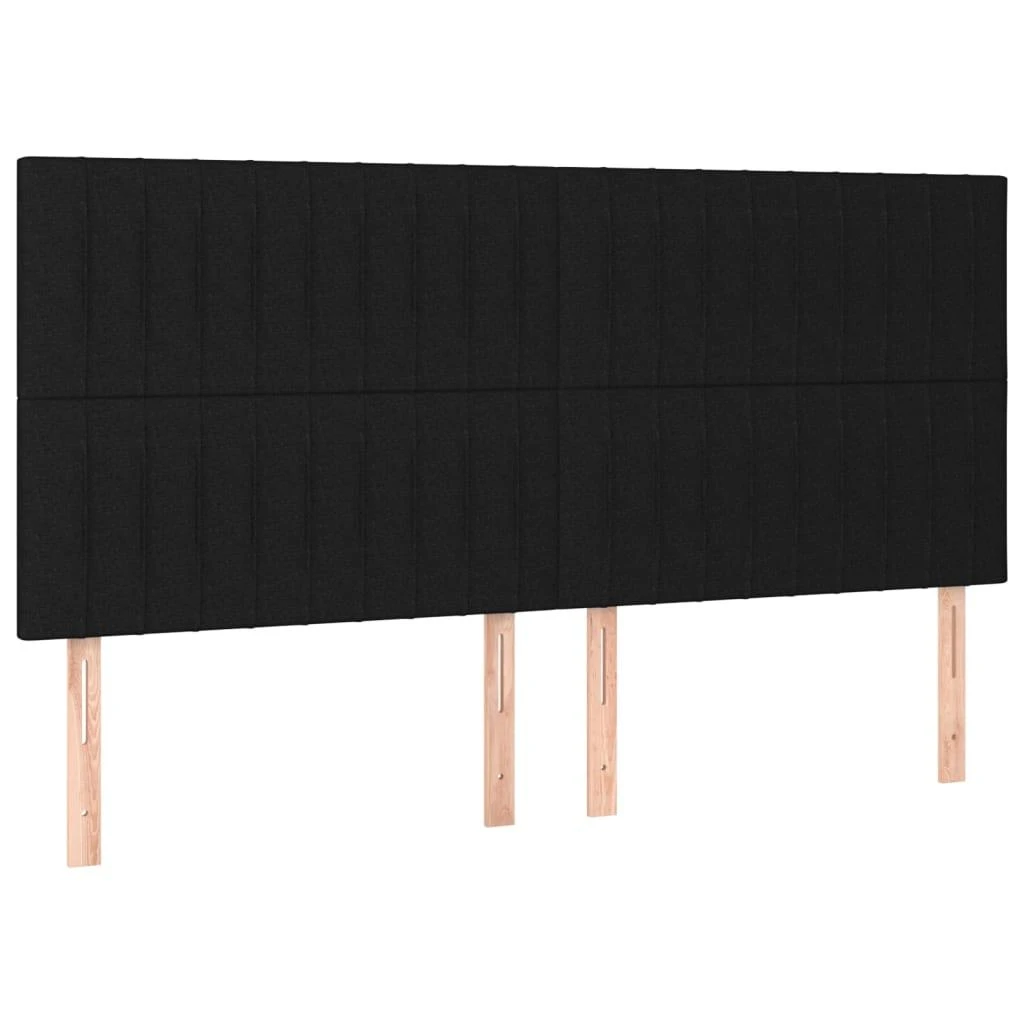 Galvūgalis, 4vnt., juodos spalvos, 80x5x78/88cm, audinys